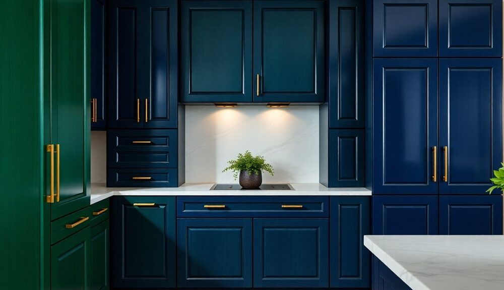 bold kitchen cabinet colors