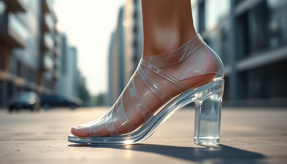 clear and stylish shoes