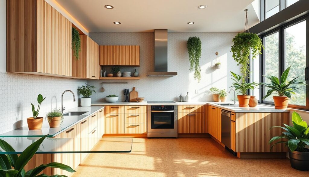 sustainable materials in kitchen design