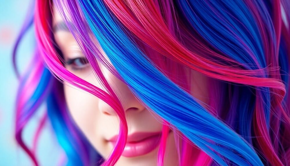 vibrant hair color trends