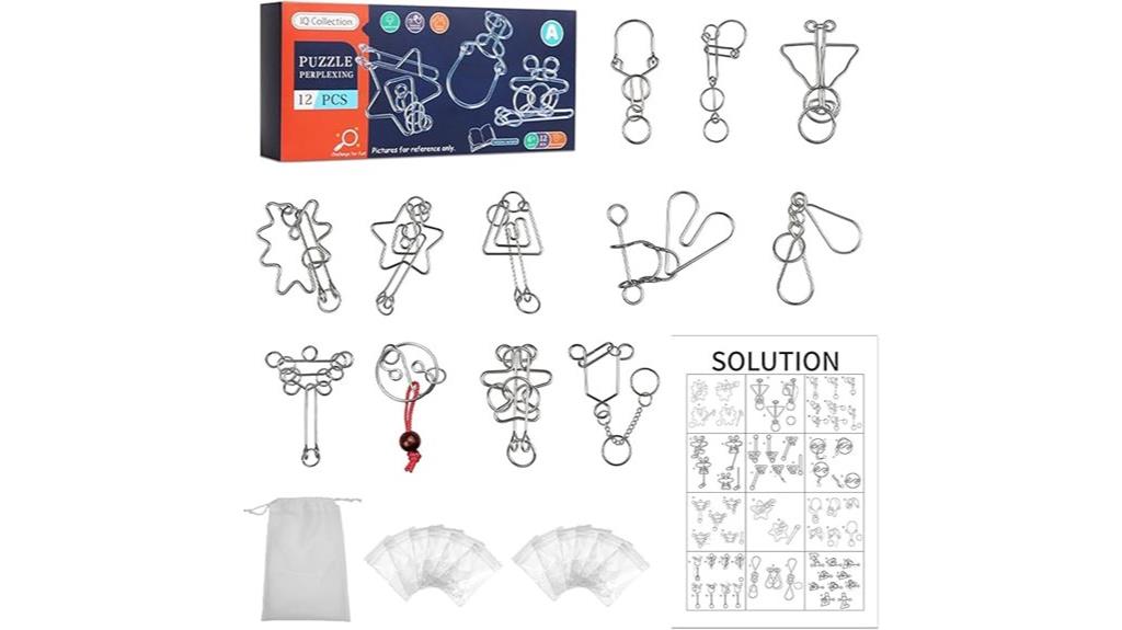 12 piece brain teaser puzzle