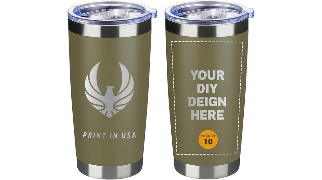 20oz stainless tumbler pack