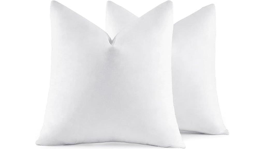 22x22 down feather pillows