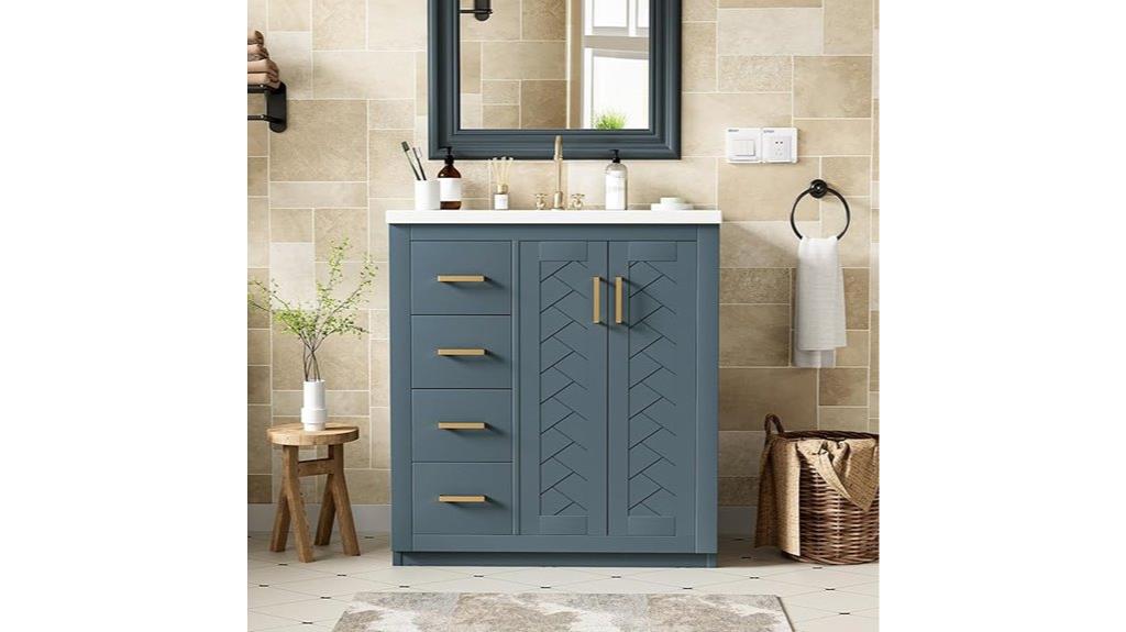 30 inch ceramic sink vanity