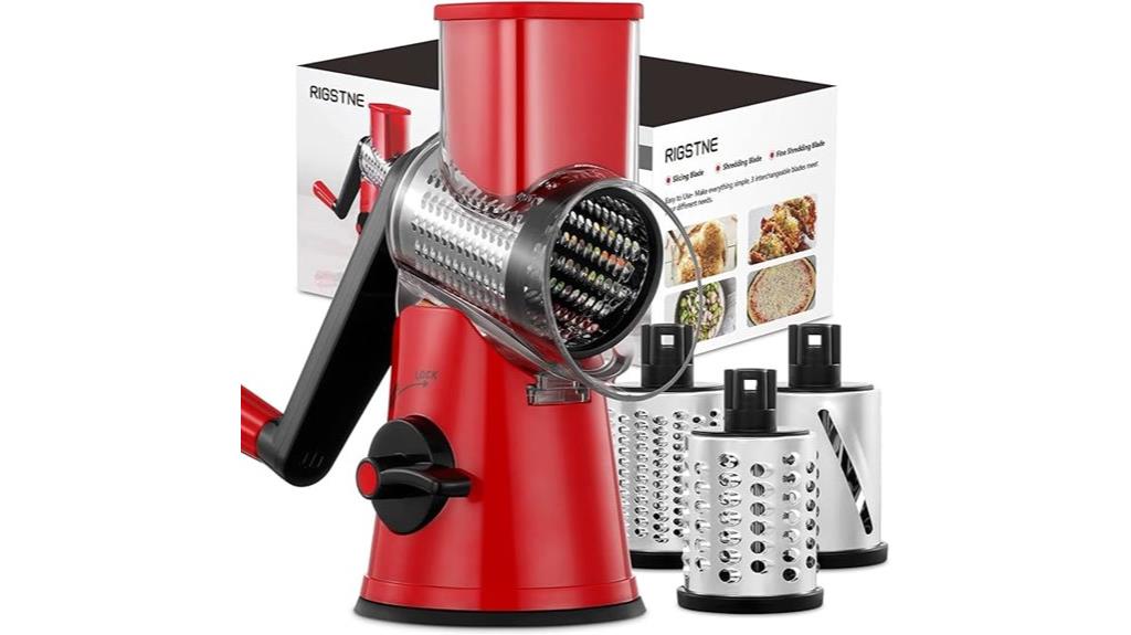 3 in 1 rotary cheese grater