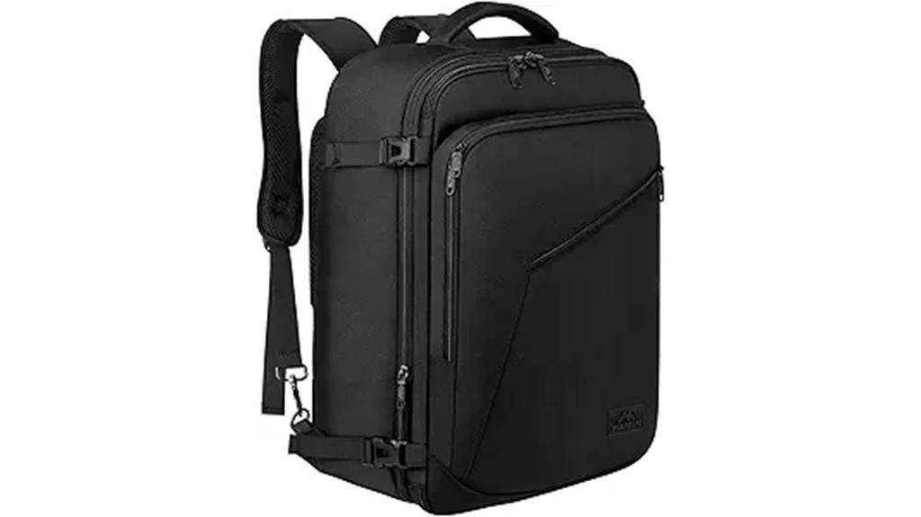 40l black carry on backpack