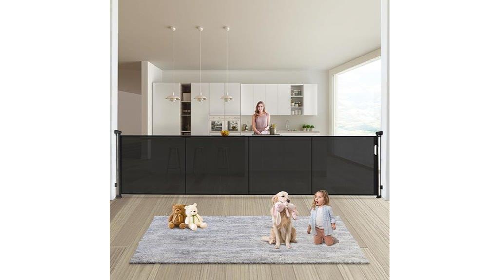 adjustable doorway safety barrier