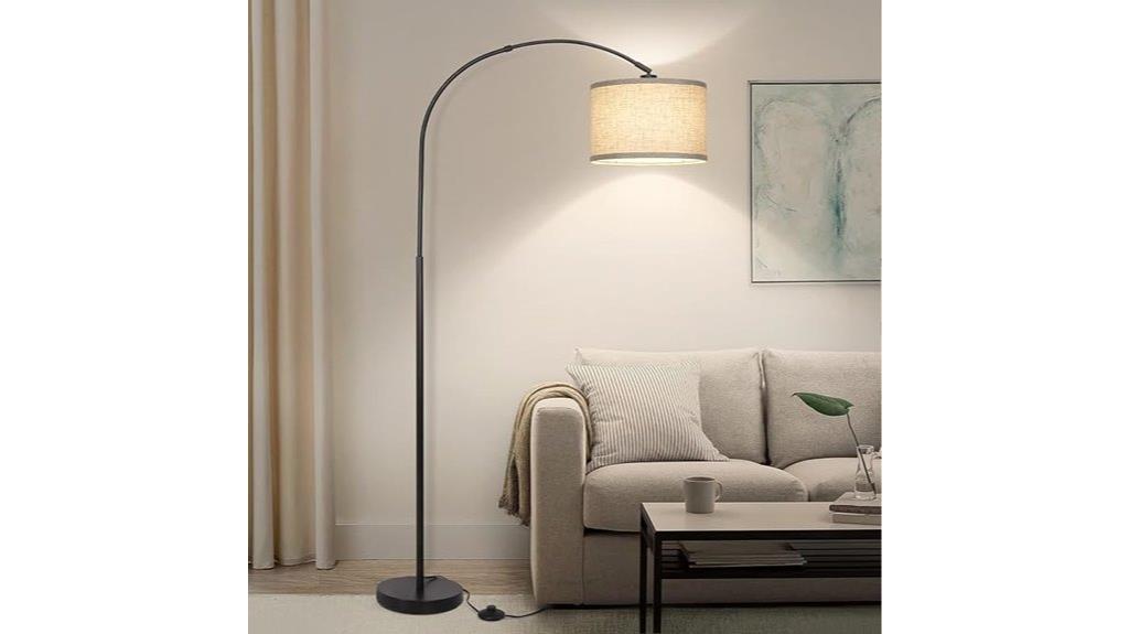 adjustable drum shade lamp