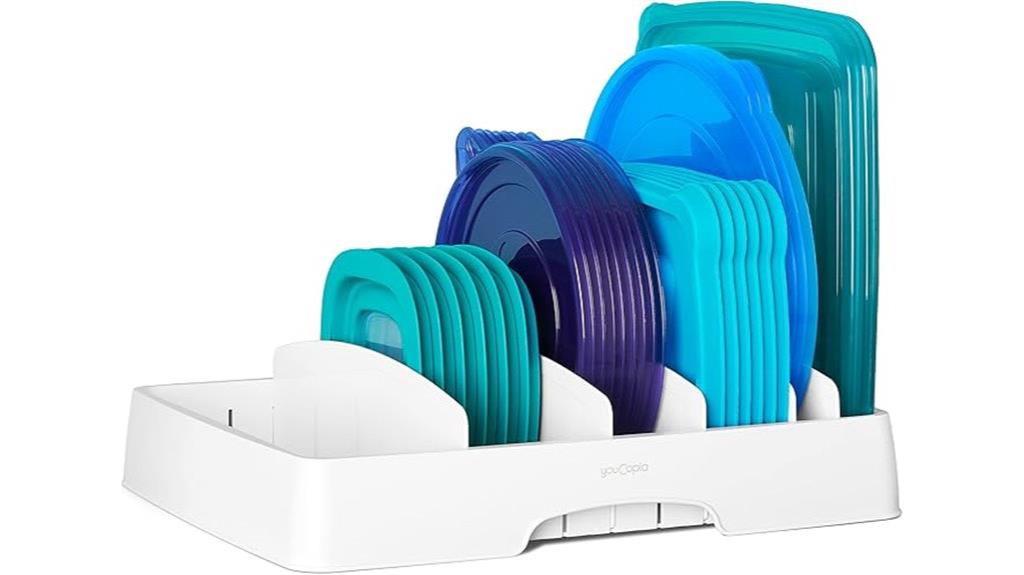 adjustable food container organizer