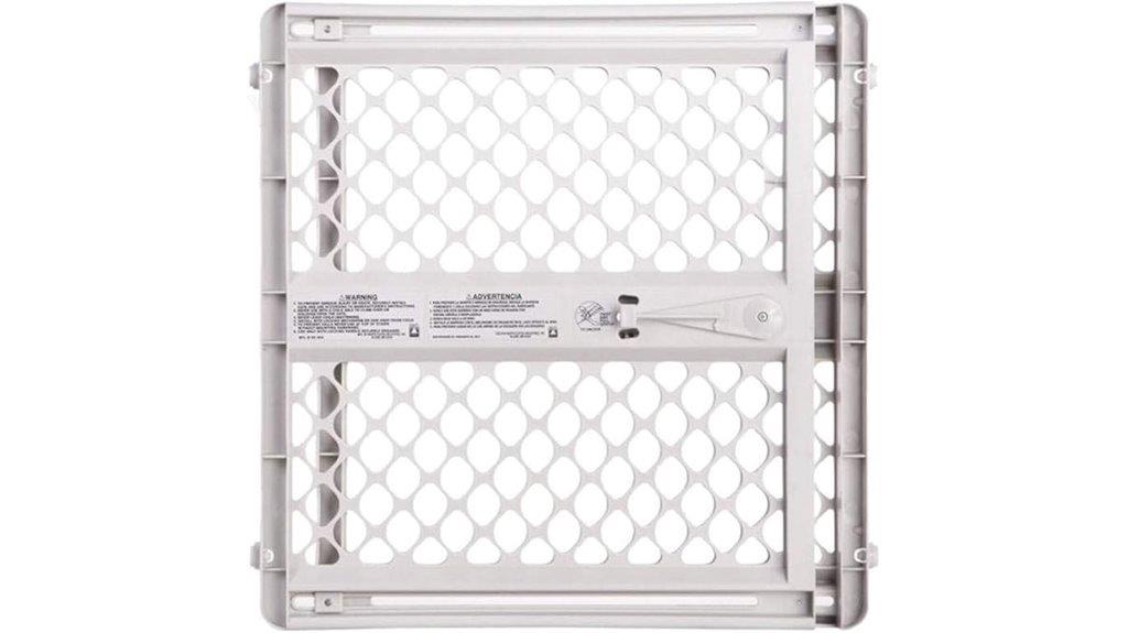adjustable gray pet gate