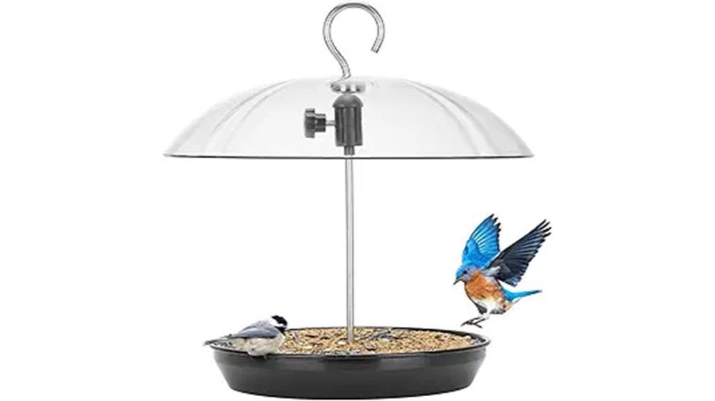 adjustable outdoor bird feeder