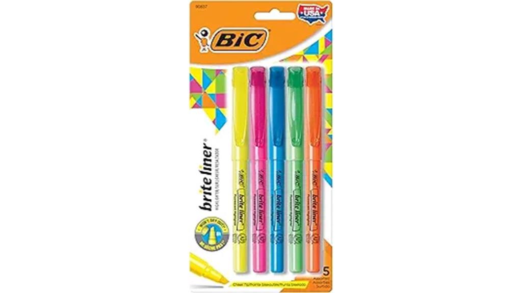 assorted color highlighter set