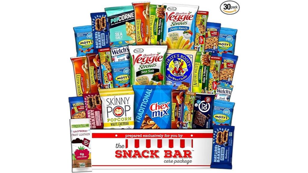 assorted nutritious snack box