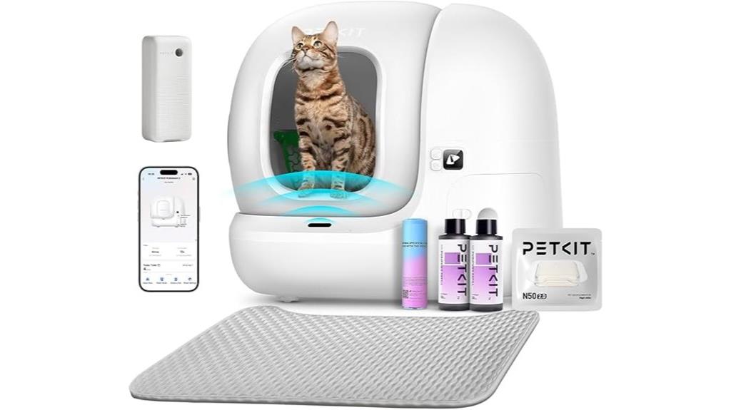automatic self cleaning cat litter box