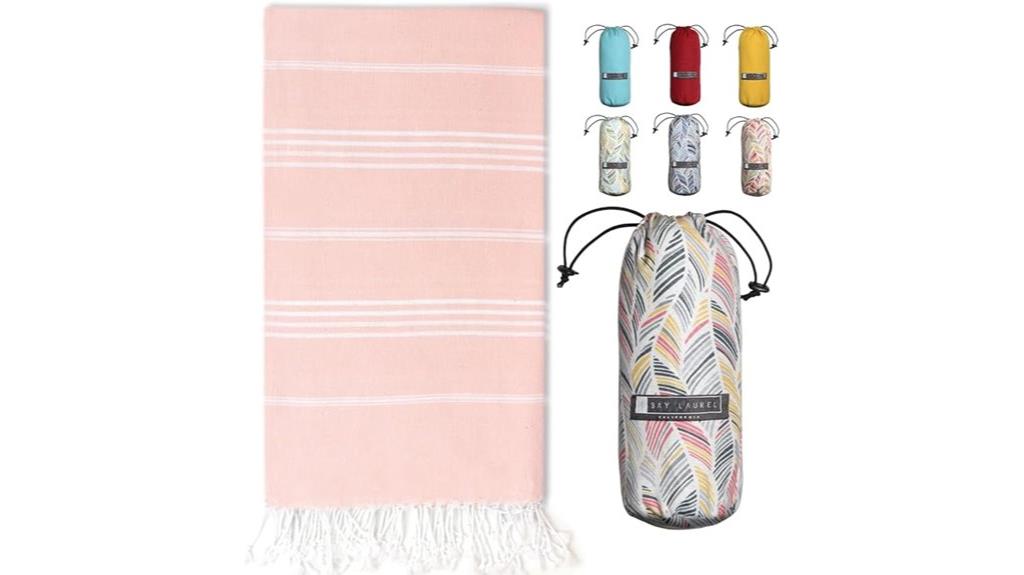 beach towel with travel bag