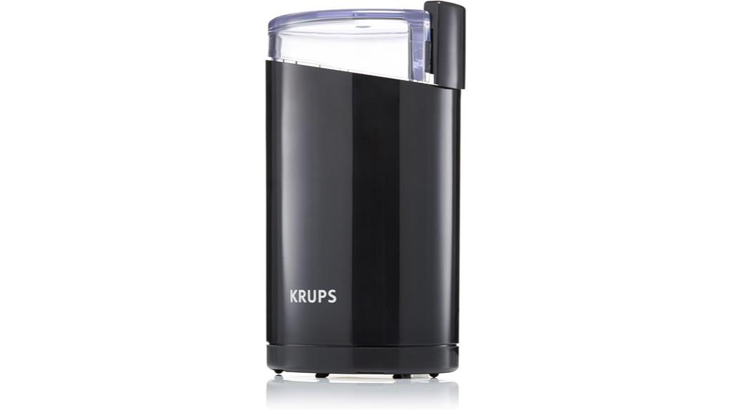 black electric coffee grinder