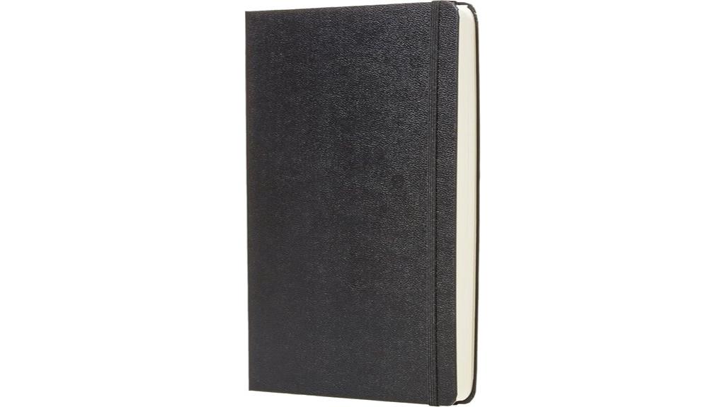 black hardcover daily planner