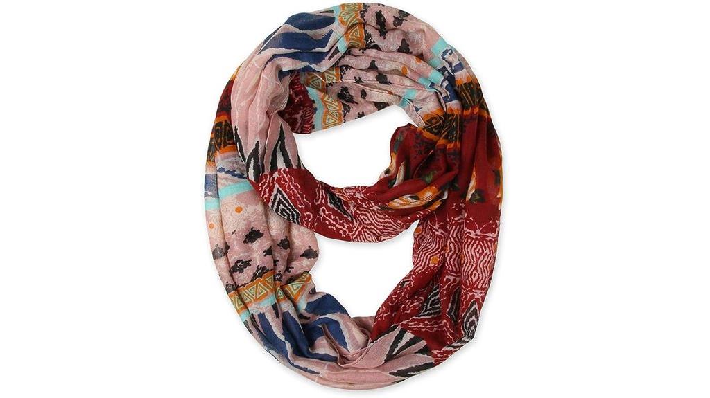 black soft infinity scarf