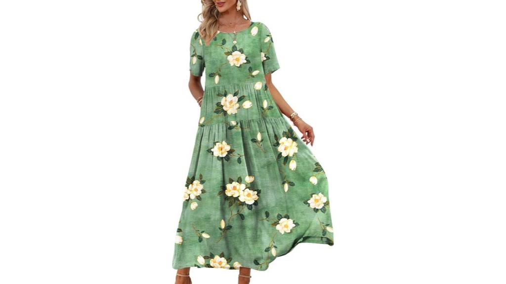 bohemian floral maxi dress