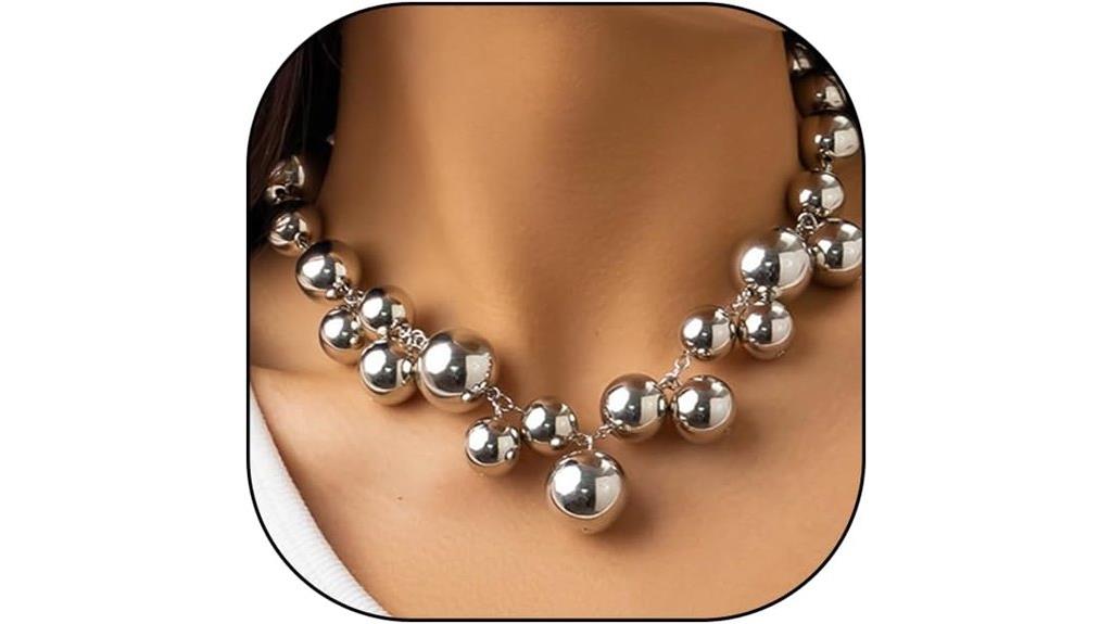 bold chunky pearl necklace