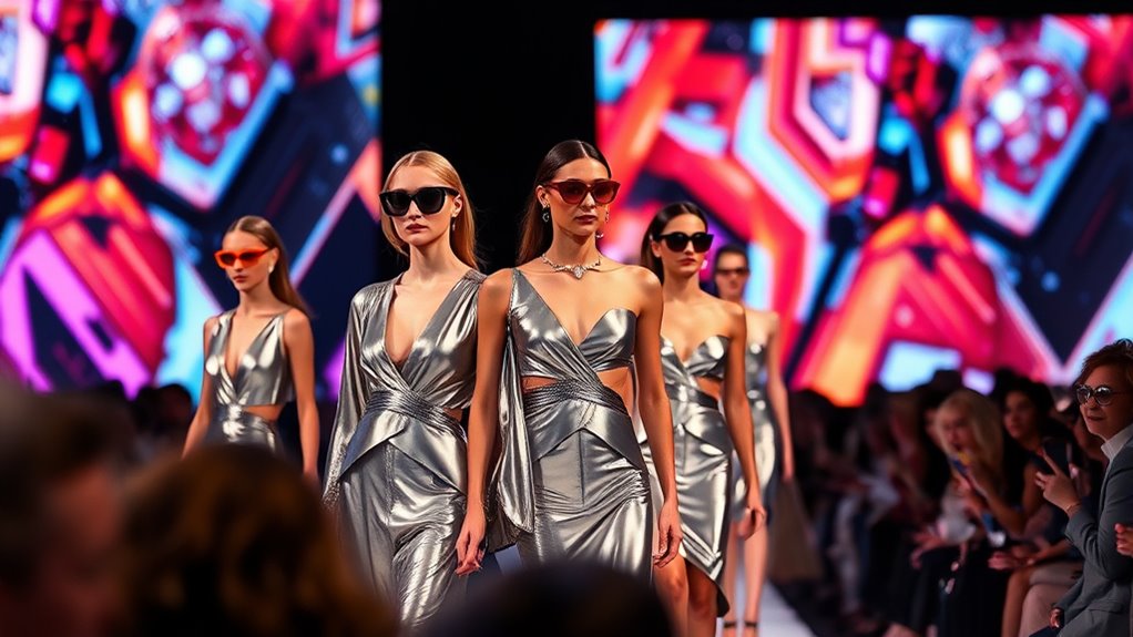 bold silhouettes and vibrant textures