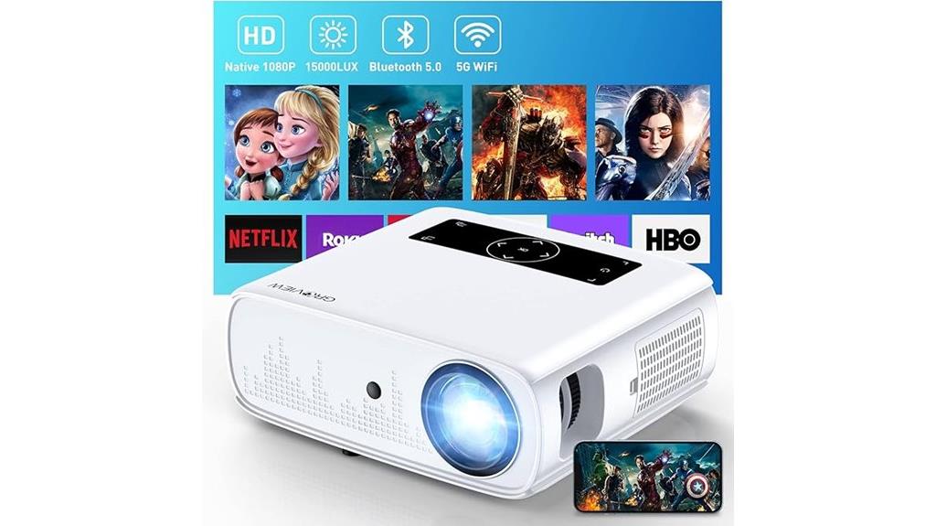 bright 1080p wifi projector