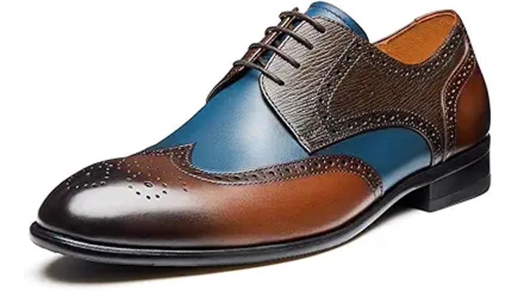 brogue detail mens shoes
