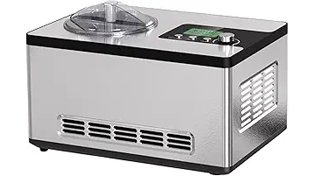 built in compressor ice cream maker