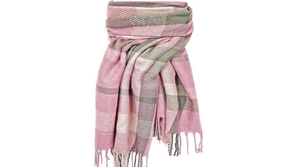 cashmere plaid blanket scarf