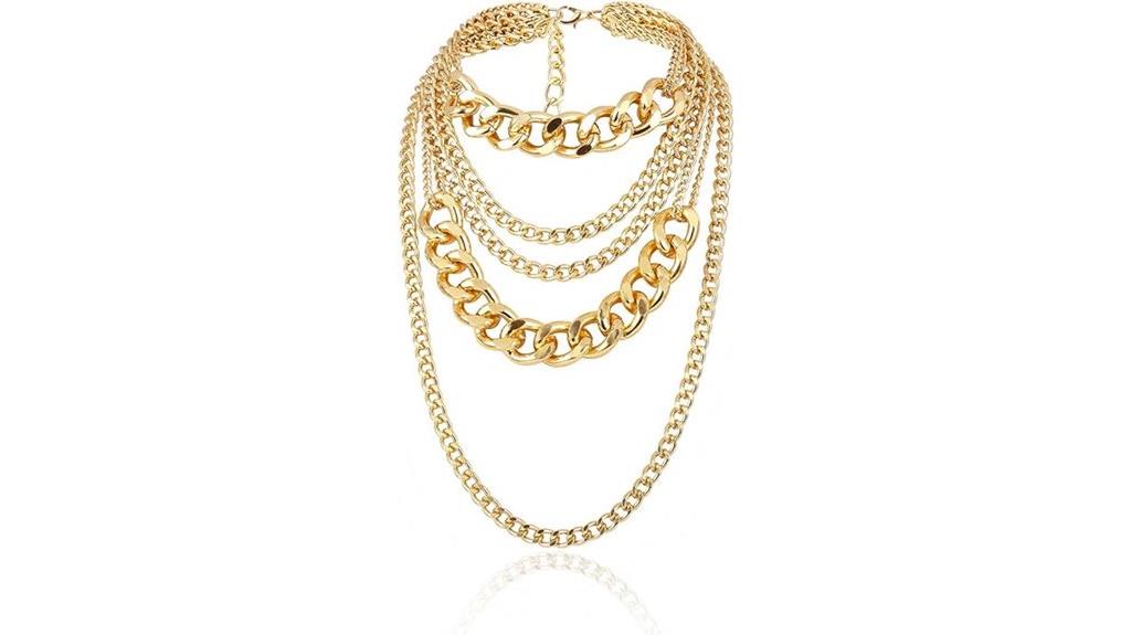 chunky gold necklace for women