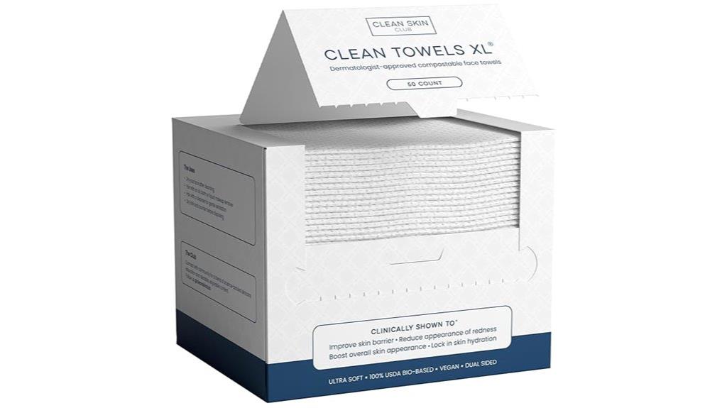 clean towels for face
