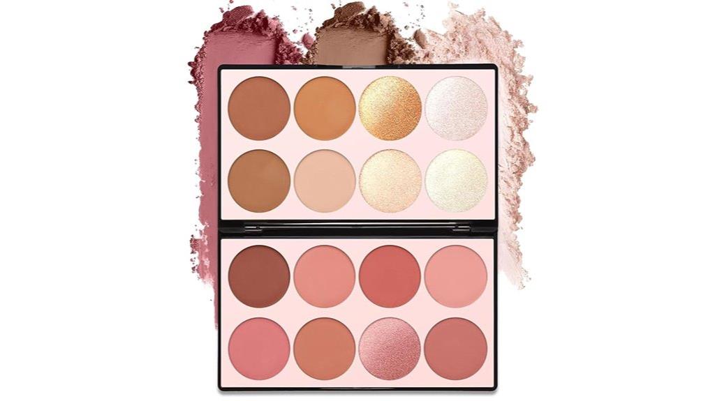 colorful contour makeup palette