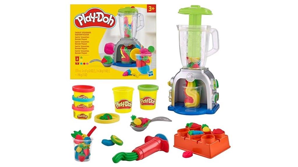 colorful play doh blender toy