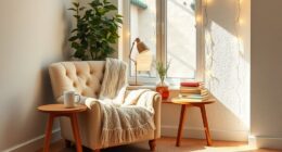 comfortable corner with books