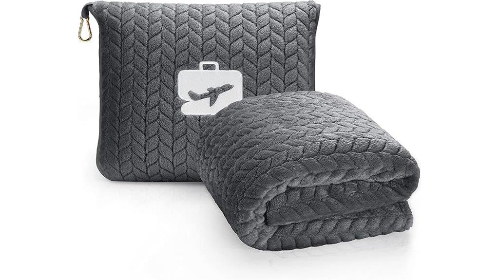 comfortable travel blanket set