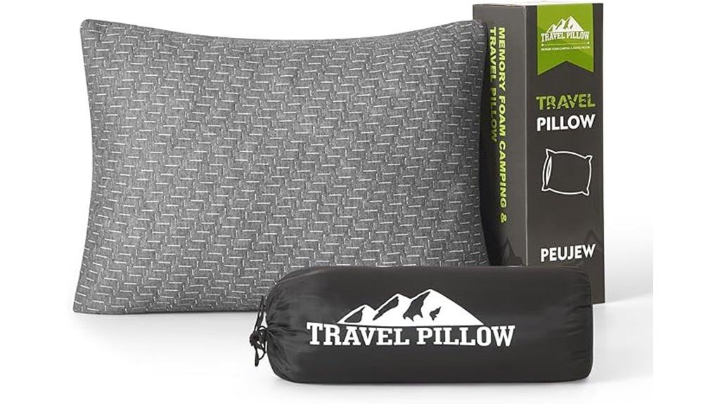 compact portable foam pillow