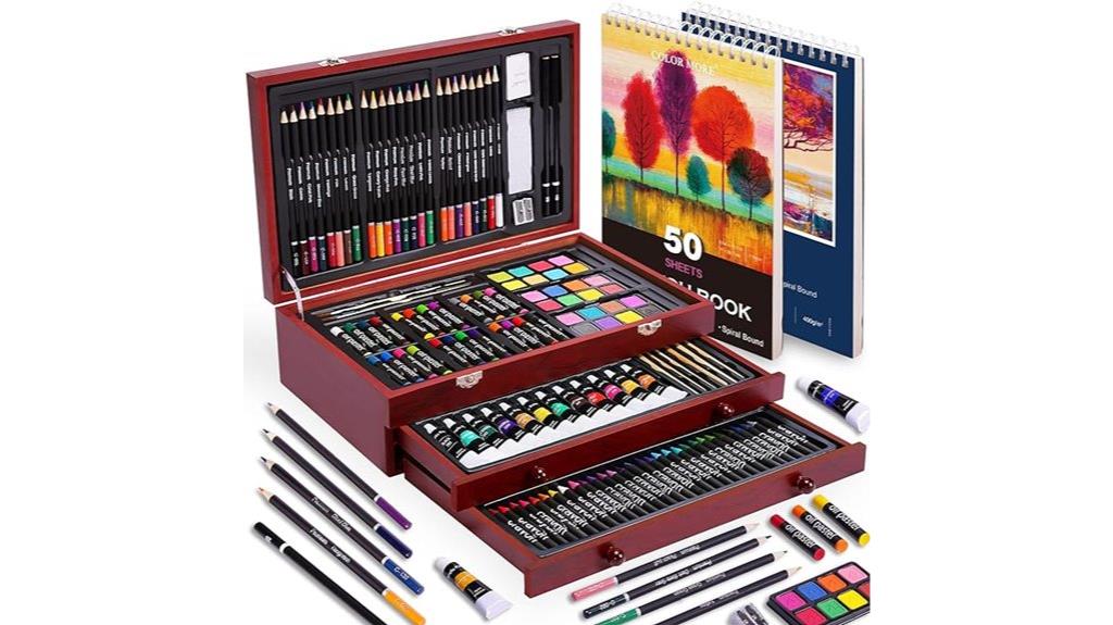 comprehensive 175 piece art set