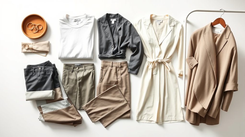 create a minimalist clothing collection