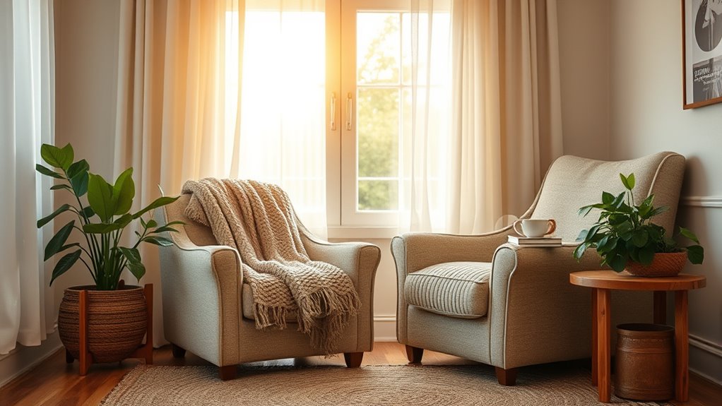 create cozy reading nook