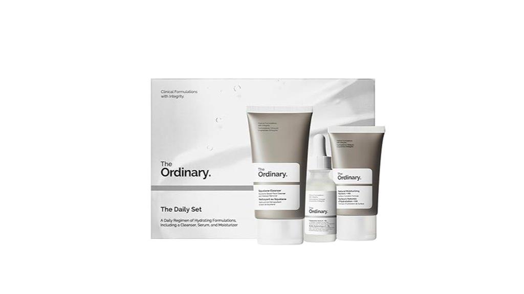 daily skincare routine set