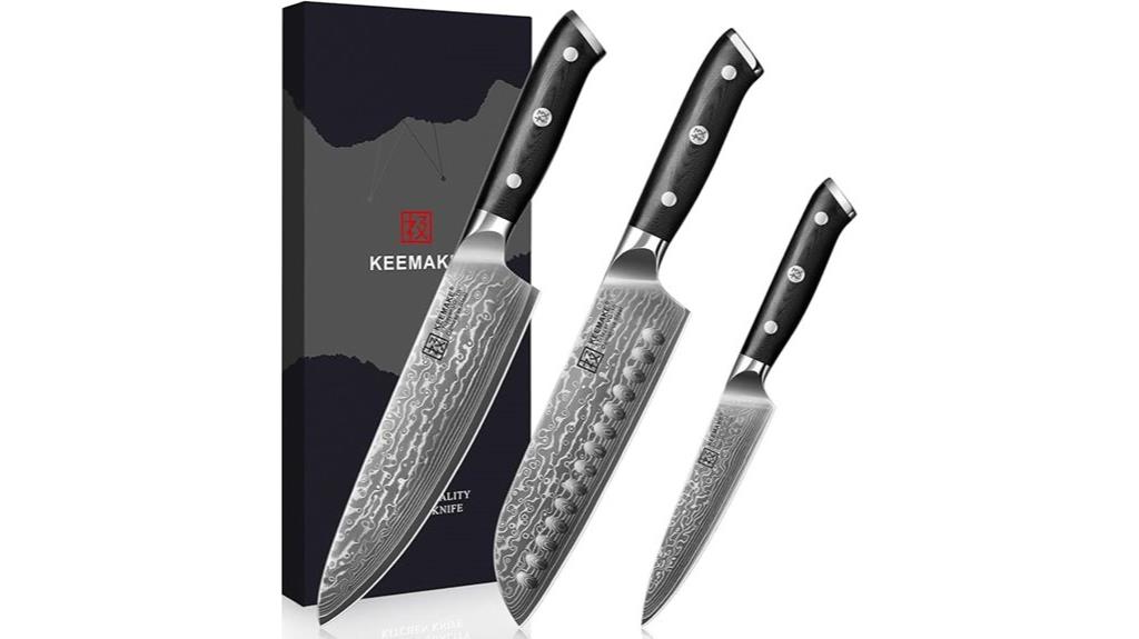 damascus knife set