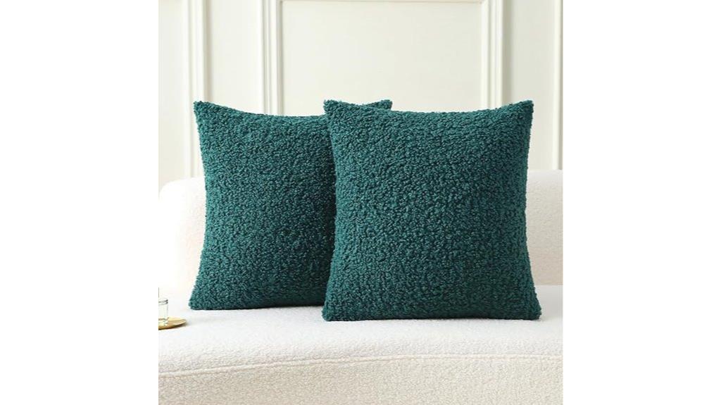 dark green pillow covers