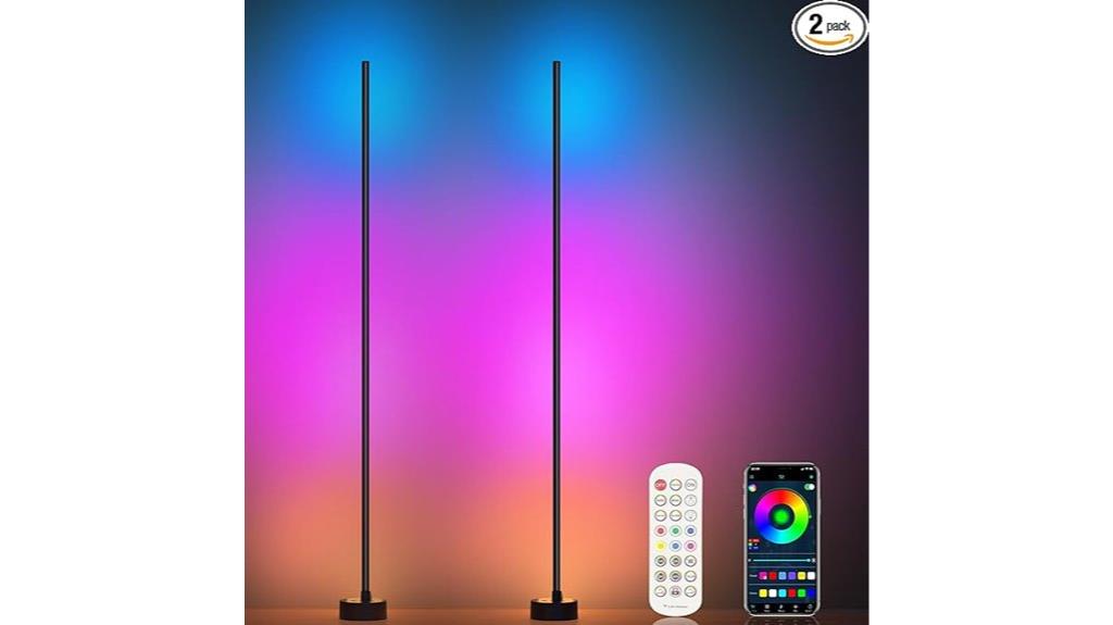 dual rgb floor lamps