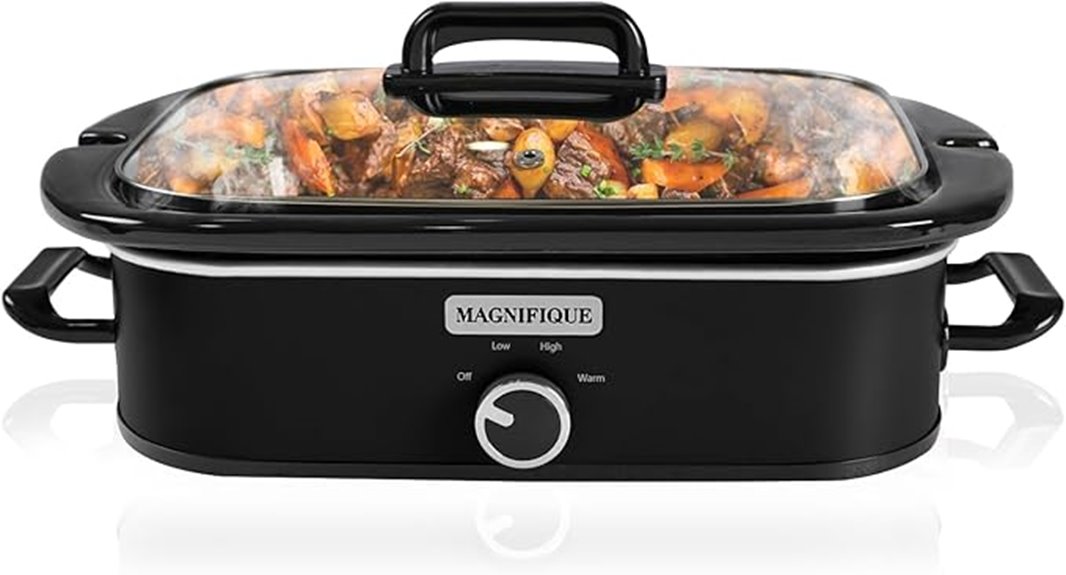 elegant 4 quart slow cooker