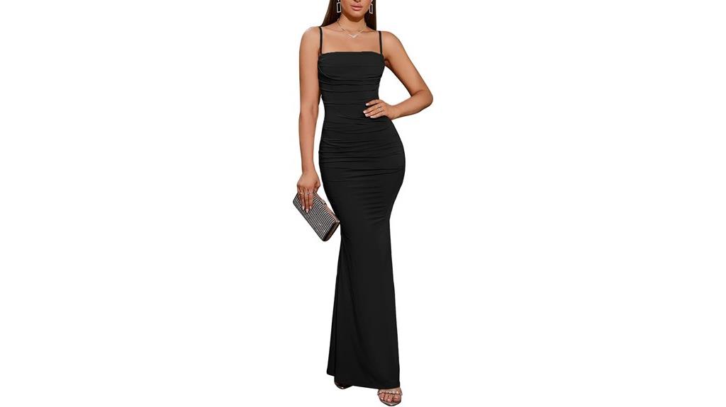elegant sleeveless corset maxi