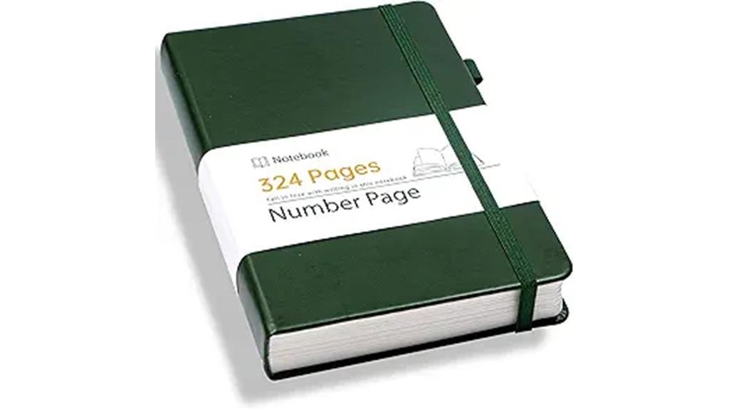 elegant unisex leather notebook