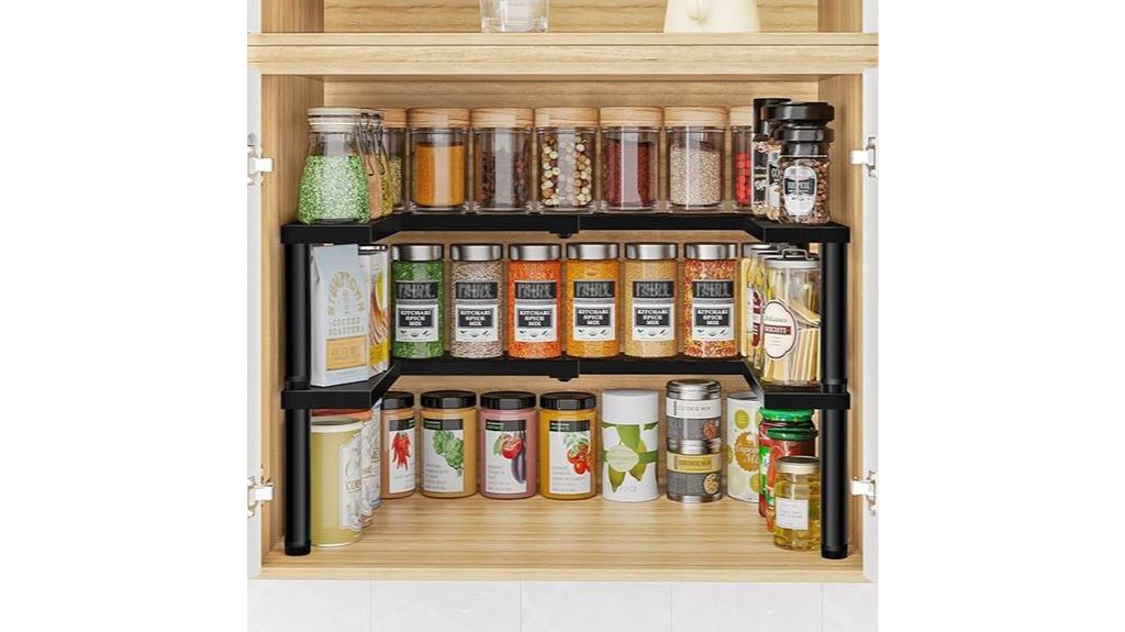 expandable metal spice rack