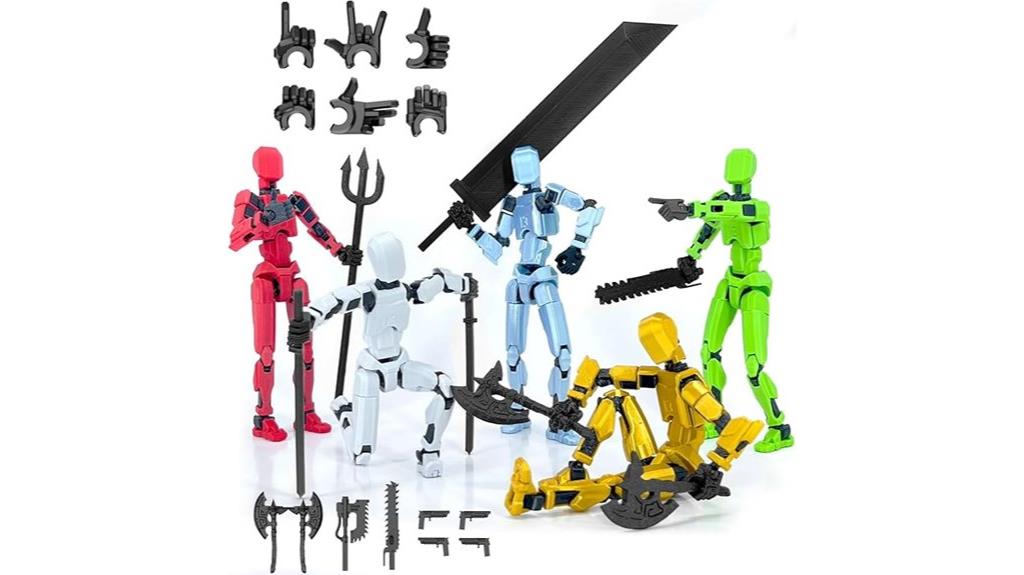five action figures