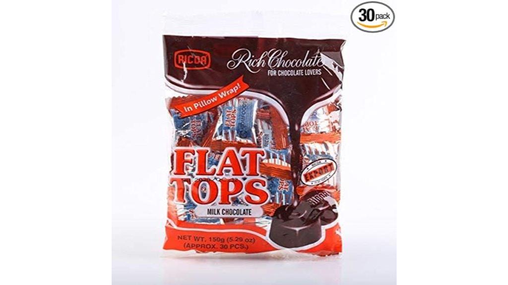 flat tops chocolate pack