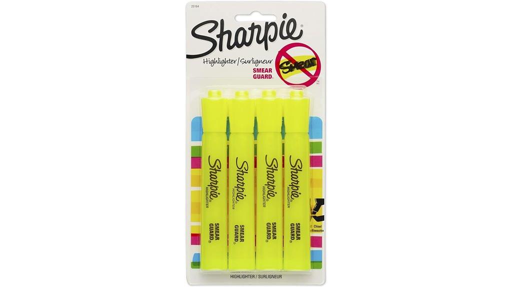 fluorescent yellow chisel tip